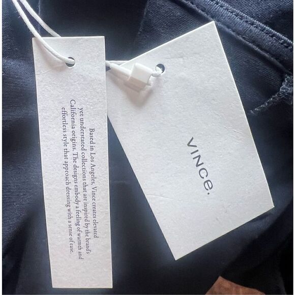 Vince Square Neck 100% Pima Cotton Midi Dress NWT Size Medium - Picture 7 of 7